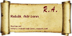 Rebák Adrienn névjegykártya